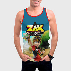 Майка-безрукавка мужская Zak Storm, цвет: 3D-красный — фото 2
