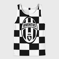 Майка-безрукавка мужская FC Juventus: W&B Grid, цвет: 3D-белый