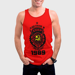 Майка-безрукавка мужская Сделано в СССР 1989, цвет: 3D-красный — фото 2