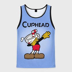 Майка-безрукавка мужская Cuphead Dab, цвет: 3D-черный
