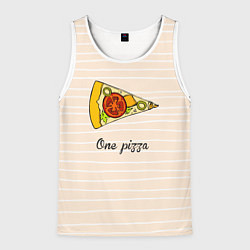 Мужская майка без рукавов One Love - One pizza