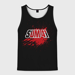 Майка-безрукавка мужская Sum 41: Hot Blood, цвет: 3D-черный
