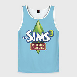 Майка-безрукавка мужская The Sims 3: Roaring Heights, цвет: 3D-белый