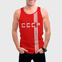 Майка-безрукавка мужская Cборная СССР, цвет: 3D-красный — фото 2
