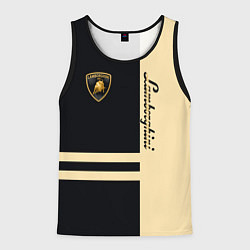 Майка-безрукавка мужская Lamborghini Sport, цвет: 3D-черный