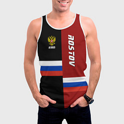 Майка-безрукавка мужская Rostov, Russia, цвет: 3D-белый — фото 2