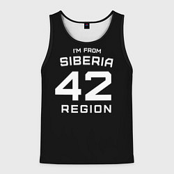 Мужская майка без рукавов Im from Siberia: 42 Region