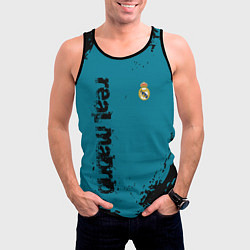 Майка-безрукавка мужская Real madrid - grange style, цвет: 3D-черный — фото 2