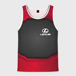 Майка-безрукавка мужская LEXUS SPORT, цвет: 3D-белый
