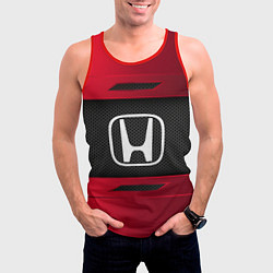 Майка-безрукавка мужская Honda Sport, цвет: 3D-красный — фото 2