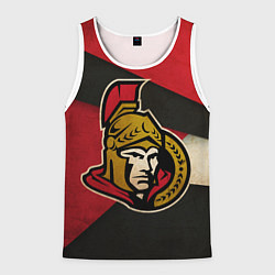 Майка-безрукавка мужская HC Ottawa Senators: Old Style, цвет: 3D-белый