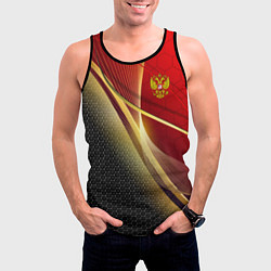 Майка-безрукавка мужская RUSSIA SPORT: Gold Collection, цвет: 3D-черный — фото 2