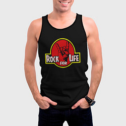 Майка-безрукавка мужская Rock for Life, цвет: 3D-черный — фото 2
