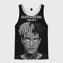 Майка-безрукавка мужская XXXTentacion: 1998-2018, цвет: 3D-белый