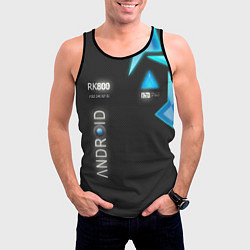 Майка-безрукавка мужская Detroit: Android RK800, цвет: 3D-черный — фото 2