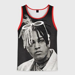 Майка-безрукавка мужская XXXTentacion, цвет: 3D-красный