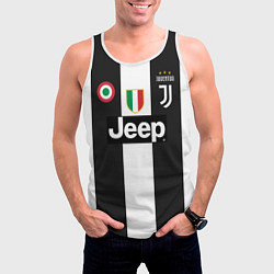 Майка-безрукавка мужская FC Juventus 18-19, цвет: 3D-белый — фото 2