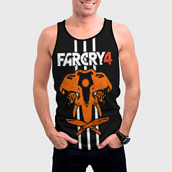 Майка-безрукавка мужская Far Cry 4: Orange Elephant, цвет: 3D-черный — фото 2