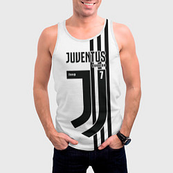 Майка-безрукавка мужская Exclusive: Juve Ronaldo, цвет: 3D-белый — фото 2