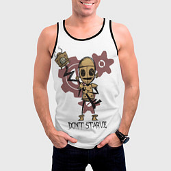 Майка-безрукавка мужская Don't Starve: WX-78, цвет: 3D-черный — фото 2
