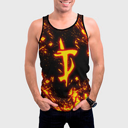 Майка-безрукавка мужская DOOM: The Crucible, цвет: 3D-черный — фото 2