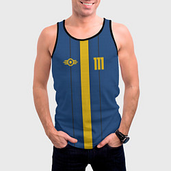 Майка-безрукавка мужская Fallout: Vault 111, цвет: 3D-черный — фото 2