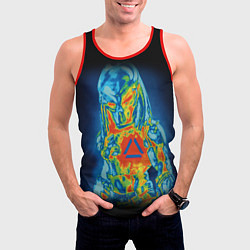 Майка-безрукавка мужская Predator Vision, цвет: 3D-красный — фото 2