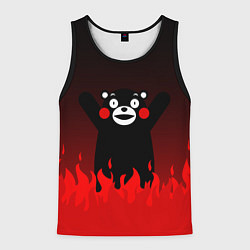 Мужская майка без рукавов Kumamon: Hell Flame