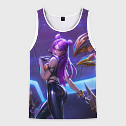 Майка-безрукавка мужская KaiSa KDA, цвет: 3D-белый