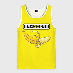 Майка-безрукавка мужская Brazzers: Yellow Banana, цвет: 3D-белый