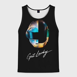 Майка-безрукавка мужская Daft Punk: Get Lucky, цвет: 3D-черный