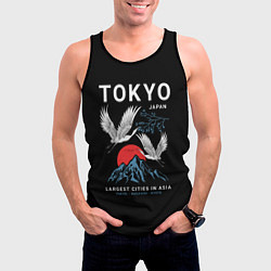 Майка-безрукавка мужская Tokyo, цвет: 3D-черный — фото 2