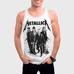 Майка-безрукавка мужская Metallica, цвет: 3D-белый — фото 2
