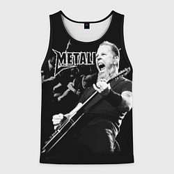 Майка-безрукавка мужская Metallica, цвет: 3D-черный