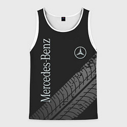 Майка-безрукавка мужская Mercedes AMG: Street Style, цвет: 3D-белый