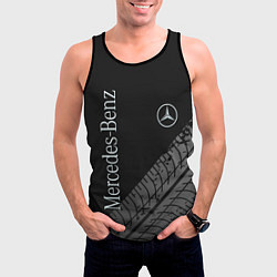 Майка-безрукавка мужская Mercedes AMG: Street Style, цвет: 3D-черный — фото 2