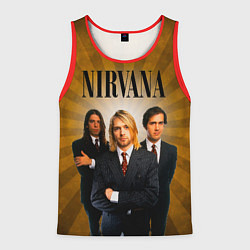 Майка-безрукавка мужская Nirvana, цвет: 3D-красный