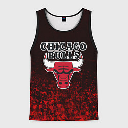 Майка-безрукавка мужская CHICAGO BULLS, цвет: 3D-черный