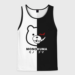 Майка-безрукавка мужская Monokuma, цвет: 3D-черный