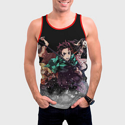 Майка-безрукавка мужская KIMETSU NO YAIBA, цвет: 3D-красный — фото 2