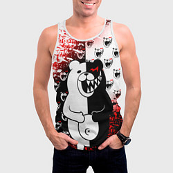 Майка-безрукавка мужская MONOKUMA, цвет: 3D-белый — фото 2