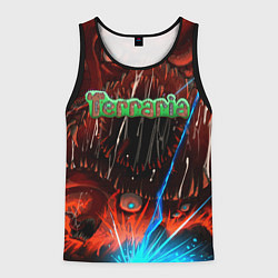 Майка-безрукавка мужская Terraria, цвет: 3D-черный