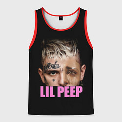 Майка-безрукавка мужская Lil Peep, цвет: 3D-красный