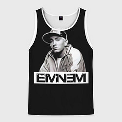 Майка-безрукавка мужская Eminem, цвет: 3D-белый