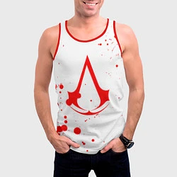 Майка-безрукавка мужская Assassin’s Creed, цвет: 3D-красный — фото 2