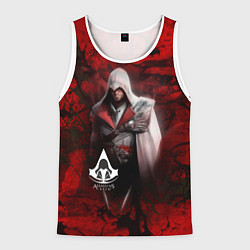 Майка-безрукавка мужская Assasin's creed, цвет: 3D-белый