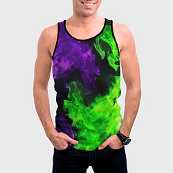 Майка-безрукавка мужская БИТВА ОГНЕЙ, цвет: 3D-черный — фото 2