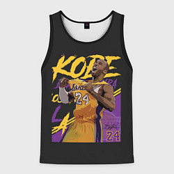 Майка-безрукавка мужская Kobe Bryant, цвет: 3D-черный