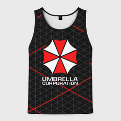 Майка-безрукавка мужская UMBRELLA CORP, цвет: 3D-черный