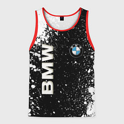 Майка-безрукавка мужская BMW, цвет: 3D-красный